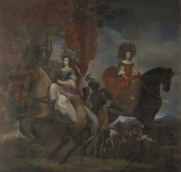 Claudia Margherita Scaglia di Verrua marquesa del Maro y Ludovica Maria